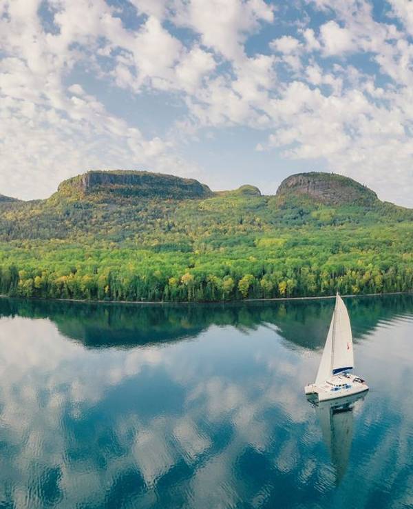 Felsformation «Sleeping Giant» im Lake Superior