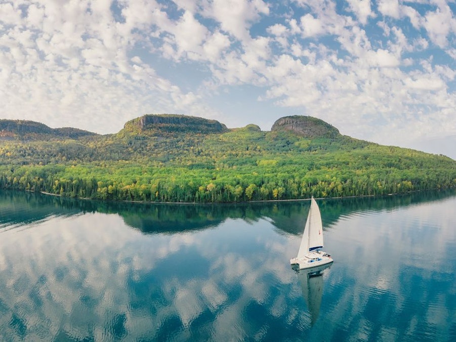 Felsformation «Sleeping Giant» im Lake Superior