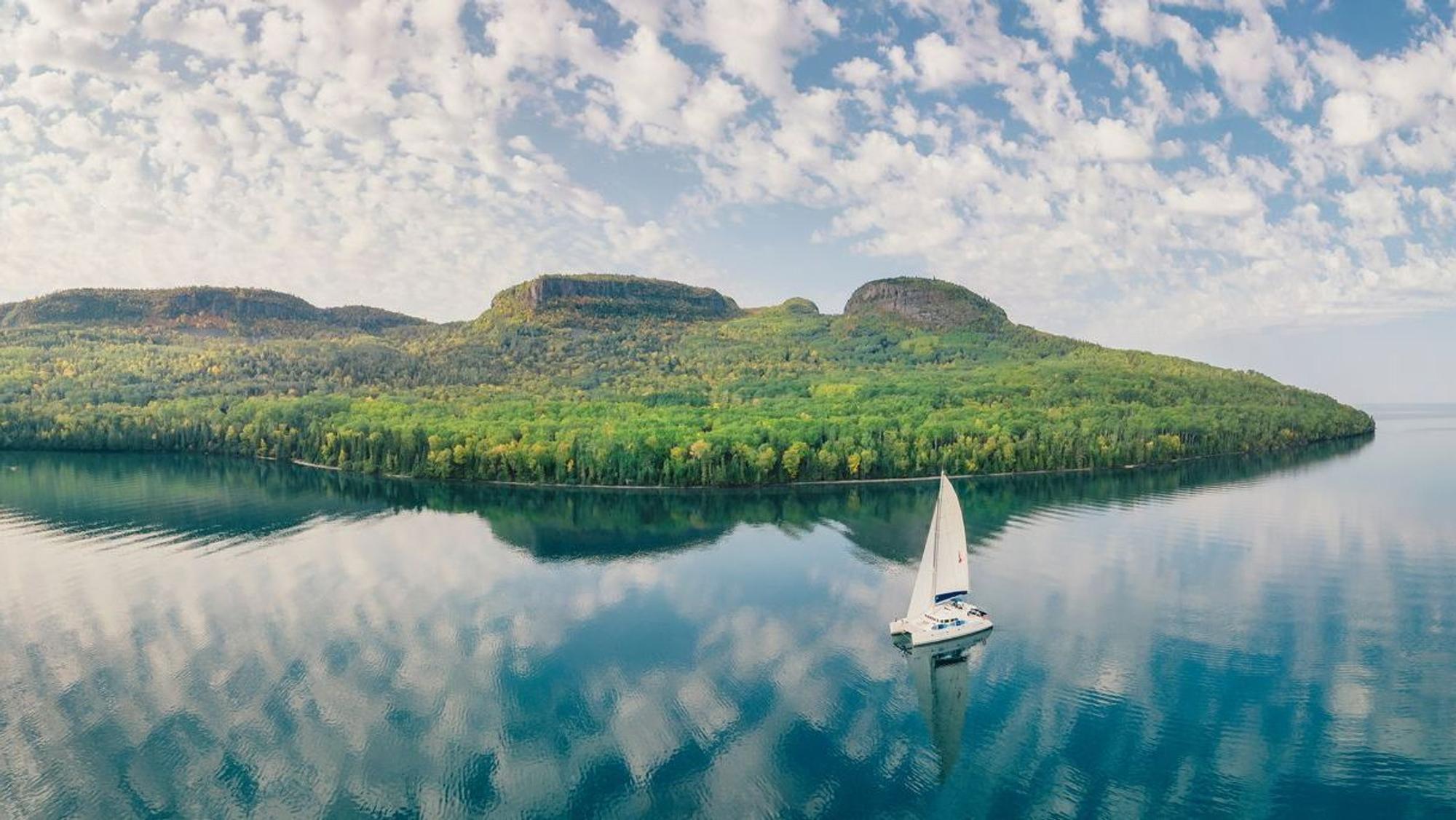 Felsformation «Sleeping Giant» im Lake Superior