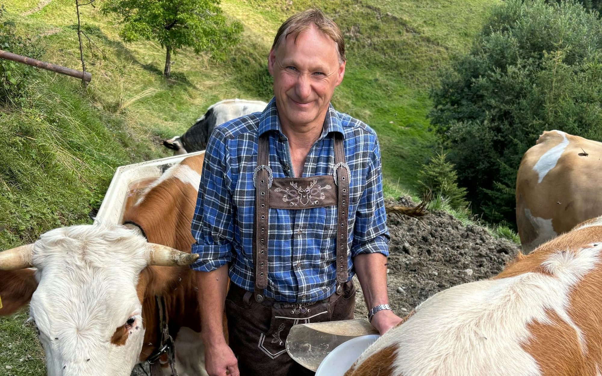Der Tiroler Bauer Franz sucht eine neue Liebe im TV - zum wiederholten Mal. (Bild: RTL)