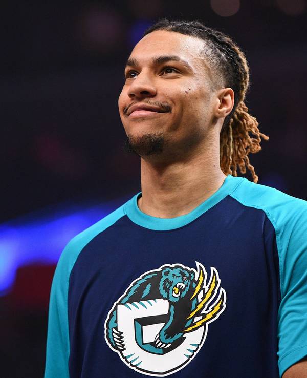 Brandon Clarke mit guter Laune vor dem Spiel.