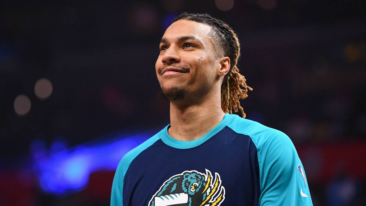 Brandon Clarke mit guter Laune vor dem Spiel.