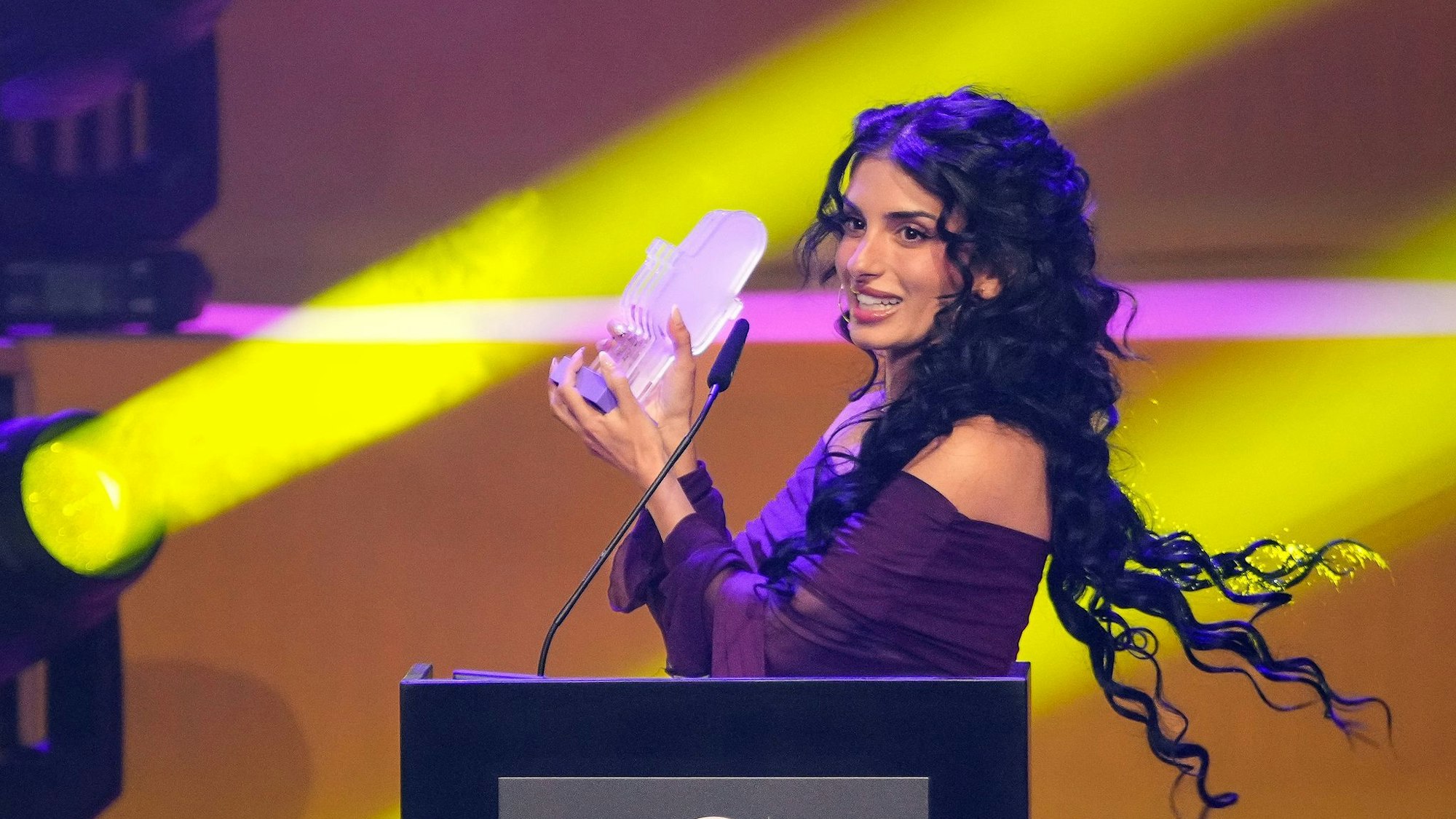 Auf einer Preisgala statt im Spätkauf: Sara Arslan.