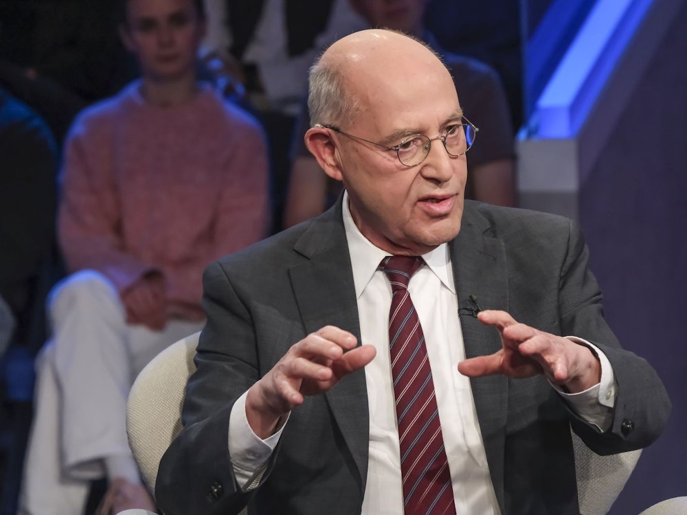 Kritisiert die Blickrichtung des Bundeskanzlers: Linken-Politiker Gregor Gysi bei „Maischberger“. (Bild: WDR / Oliver Ziebe)