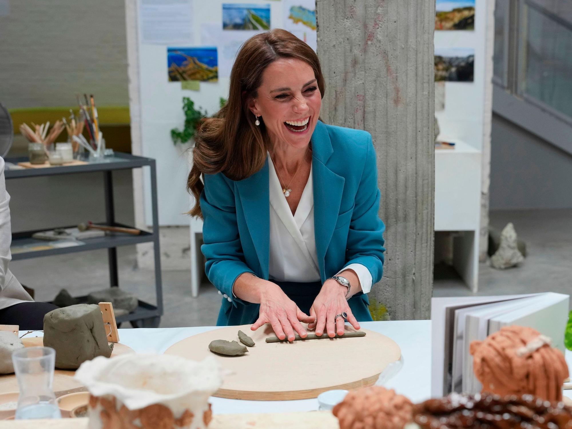 Prinzessin Kate nimmt im Rahmen eines zweitägigen Besuchs in Reggio Emilia an einem Workshop im Loris Malaguzzi International Centre teil.