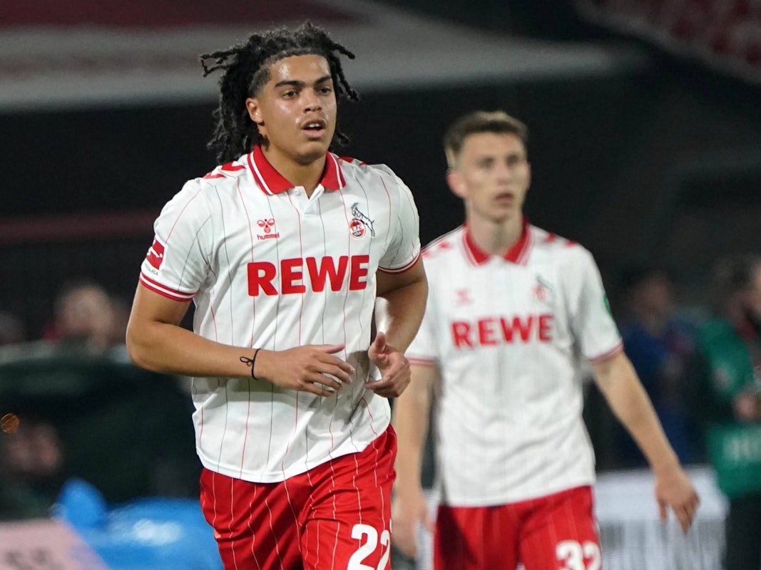Jahmai Simpson beim Spiel gegen den BVB.