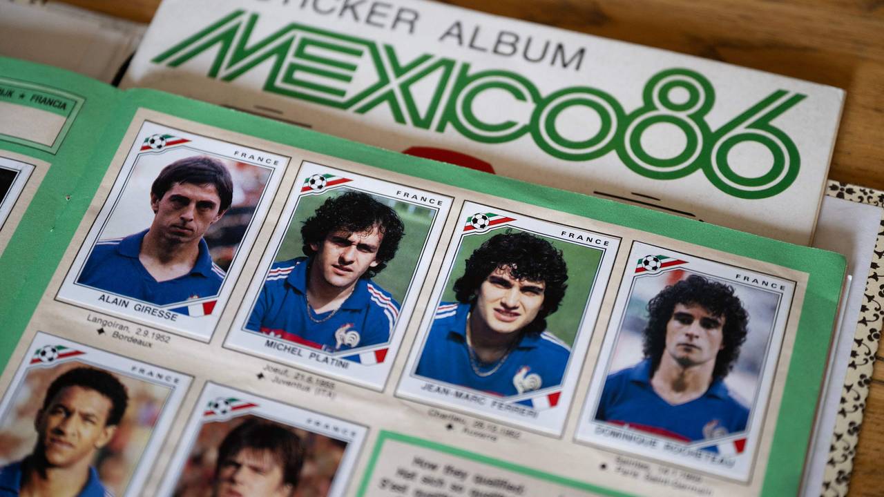 Blick in das Panini-WM-Album von 1986
