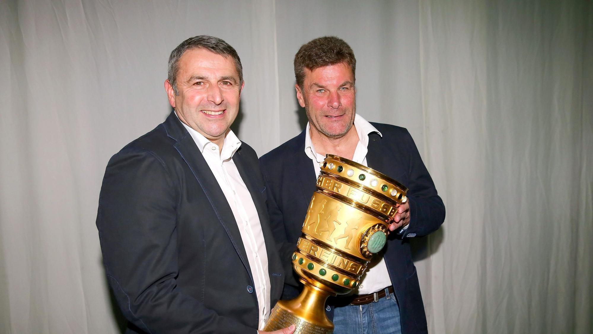 Klaus Allofs und Dieter Hecking beim VfL Wolfsburg