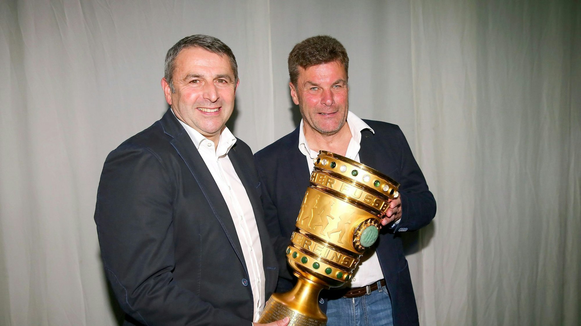 Klaus Allofs und Dieter Hecking beim VfL Wolfsburg