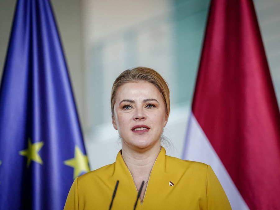 Lettlands Ministerpräsidentin Evika Silina