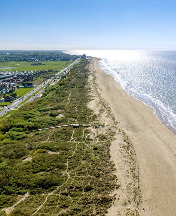 Küste von Blankenberge in Belgien
