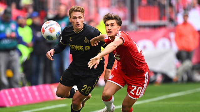 Sebastian Sebulonsen im Duell mit Tom Bischof.