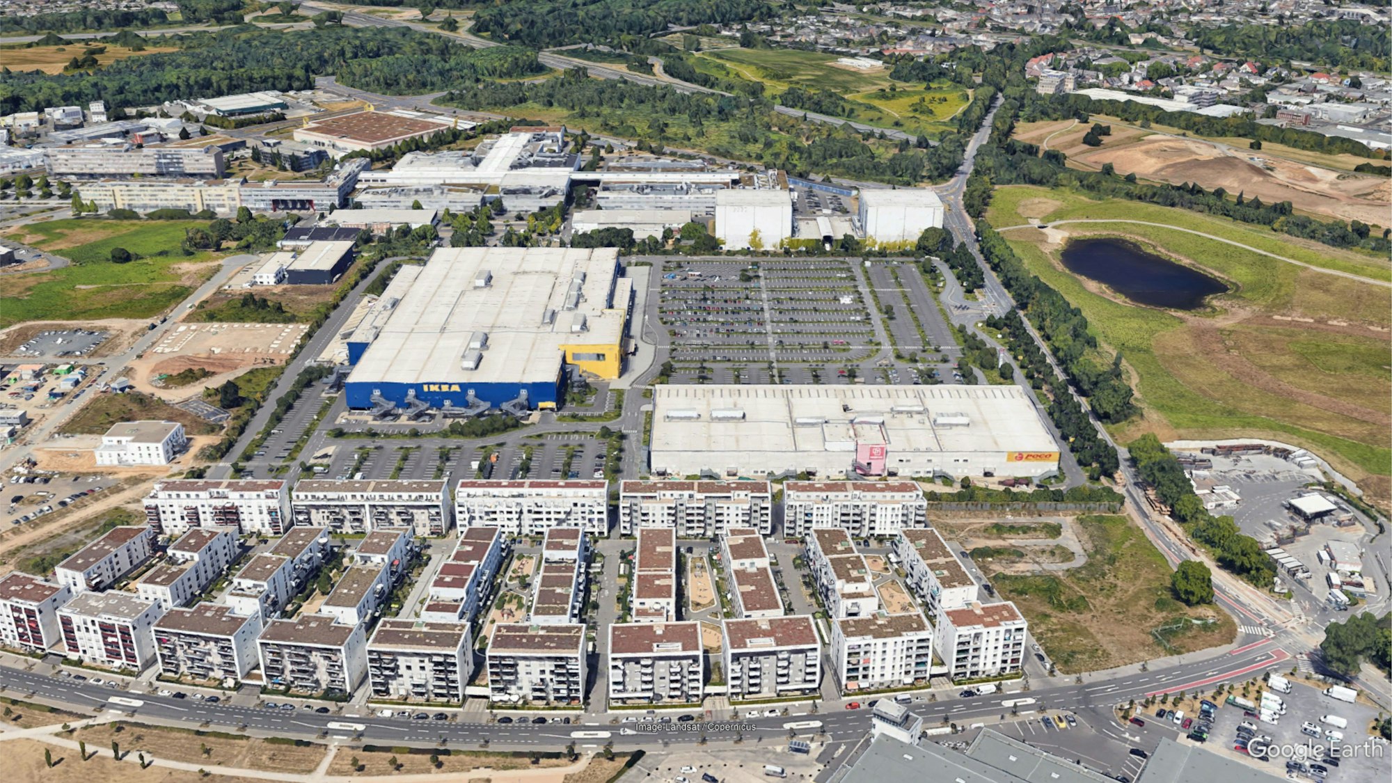 Luftbild Ikea am Butzweiler Hof