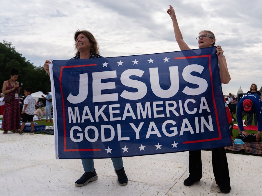 Gebetsveranstaltung konservativer Christen zu 250 Jahre USA
