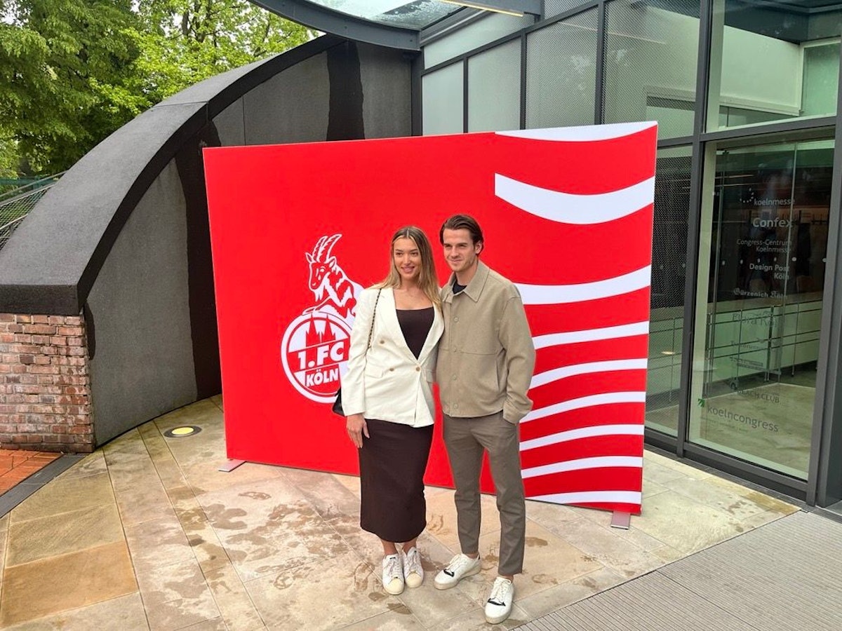 Jakub Kaminski mit Frau Monika
