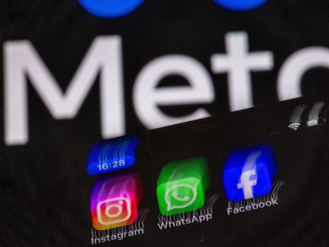 Die Meta-Apps Instagram, Facebook und WhatsApp