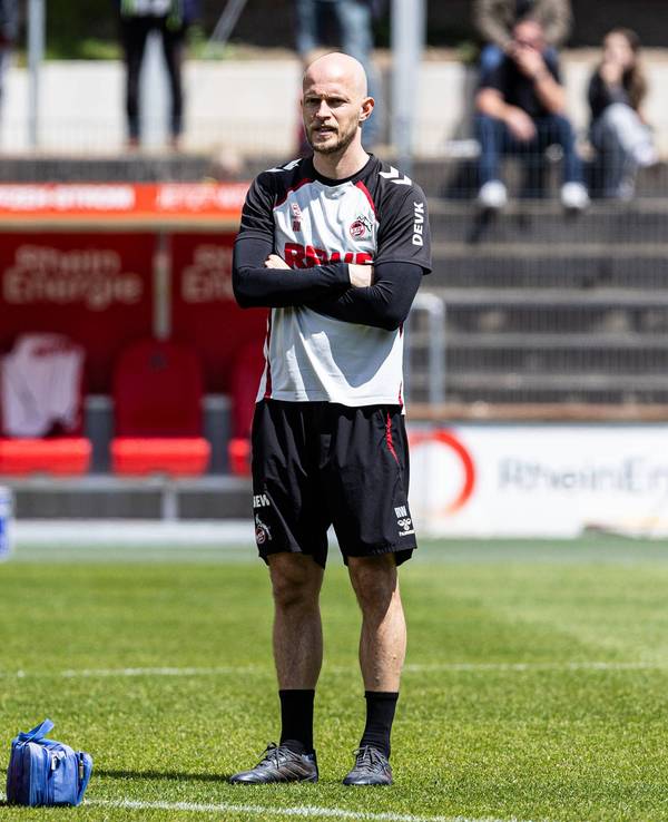 Abschlusstraining im Franz-Kremer-Stadion mit René Wagner (1. FC Köln).