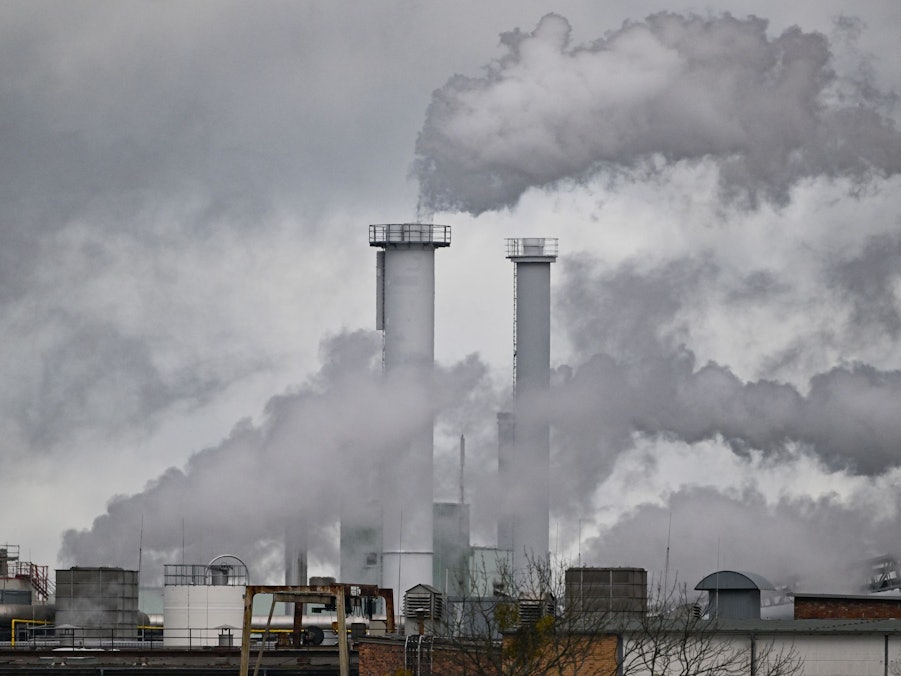 CO2-Emissionen von Industriebetrieb