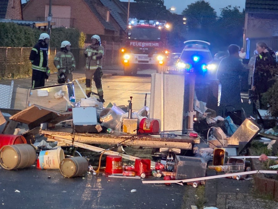 Imbisswagen explodiert