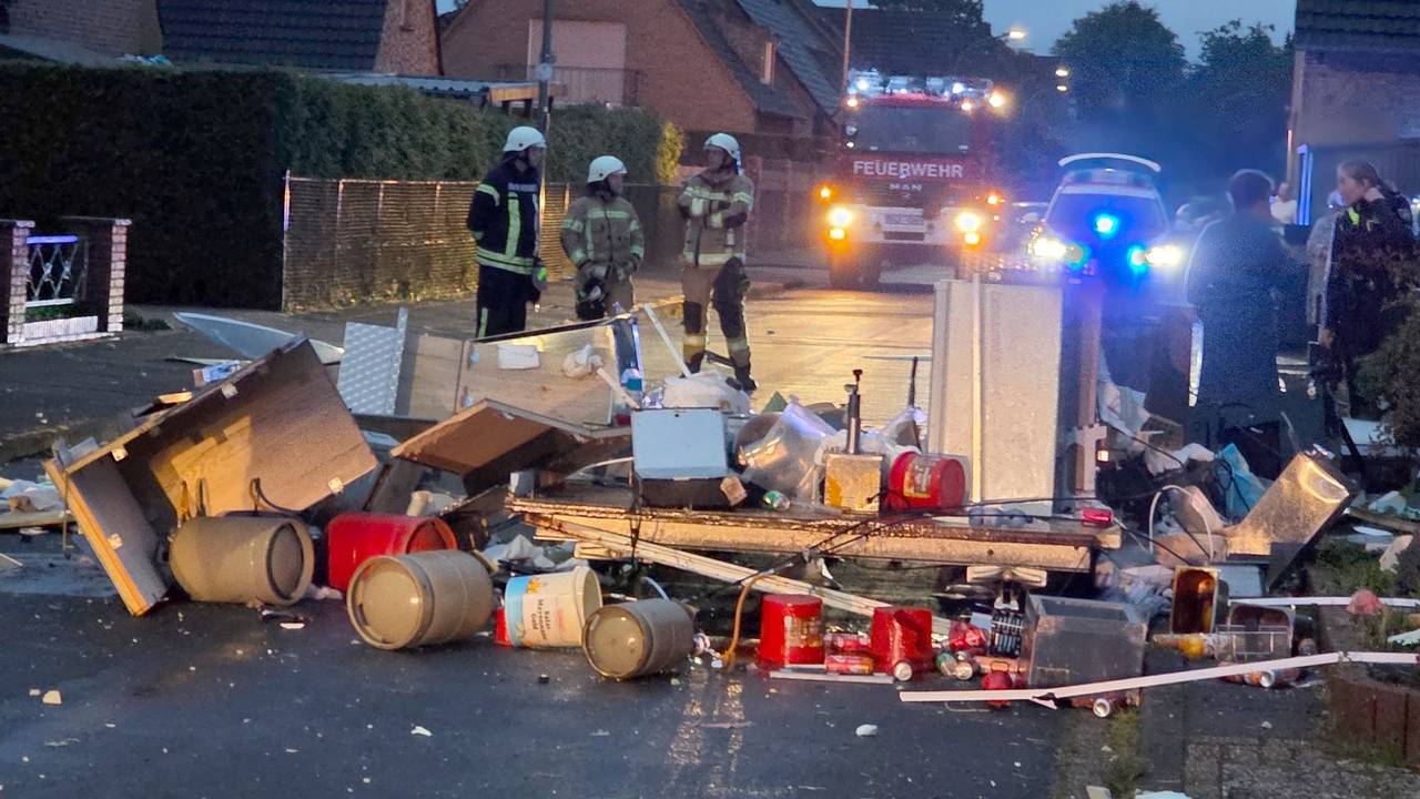 Imbisswagen explodiert