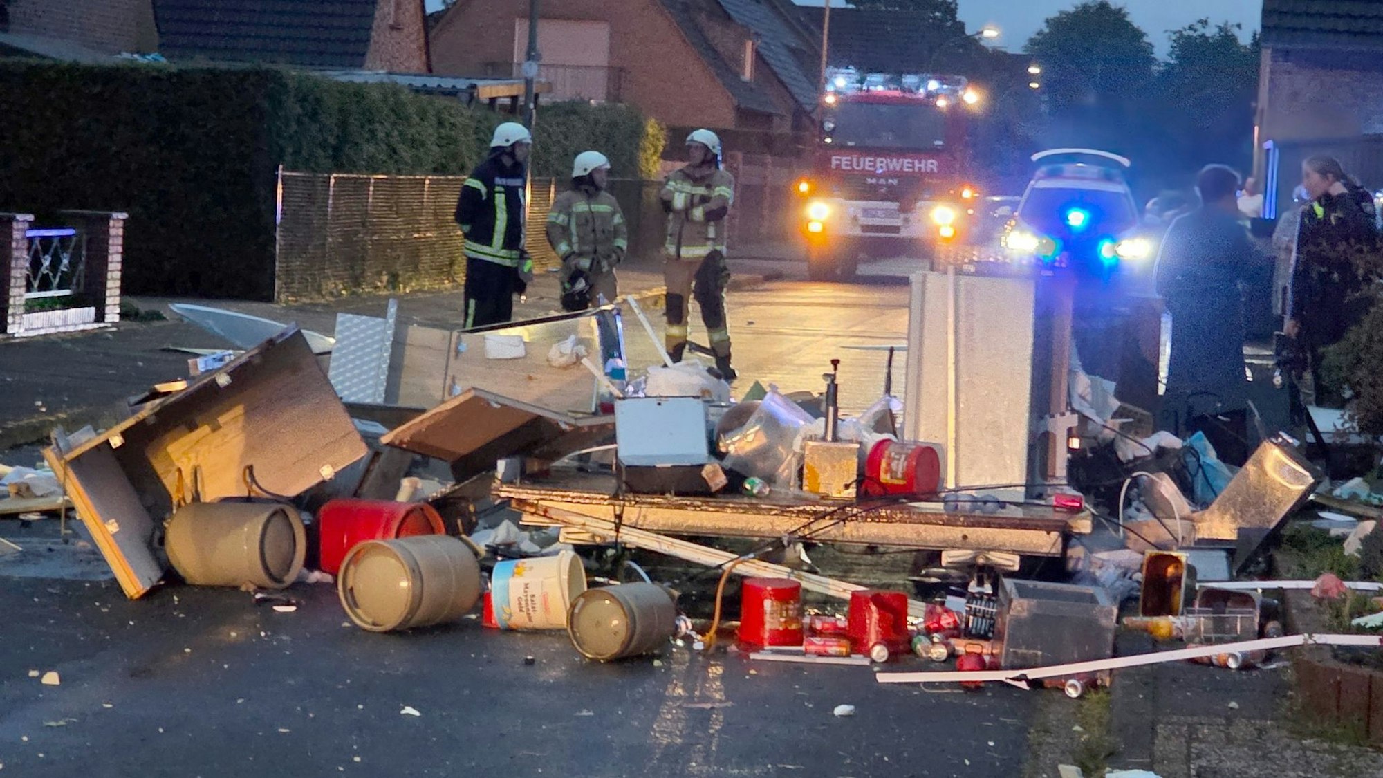 Imbisswagen explodiert