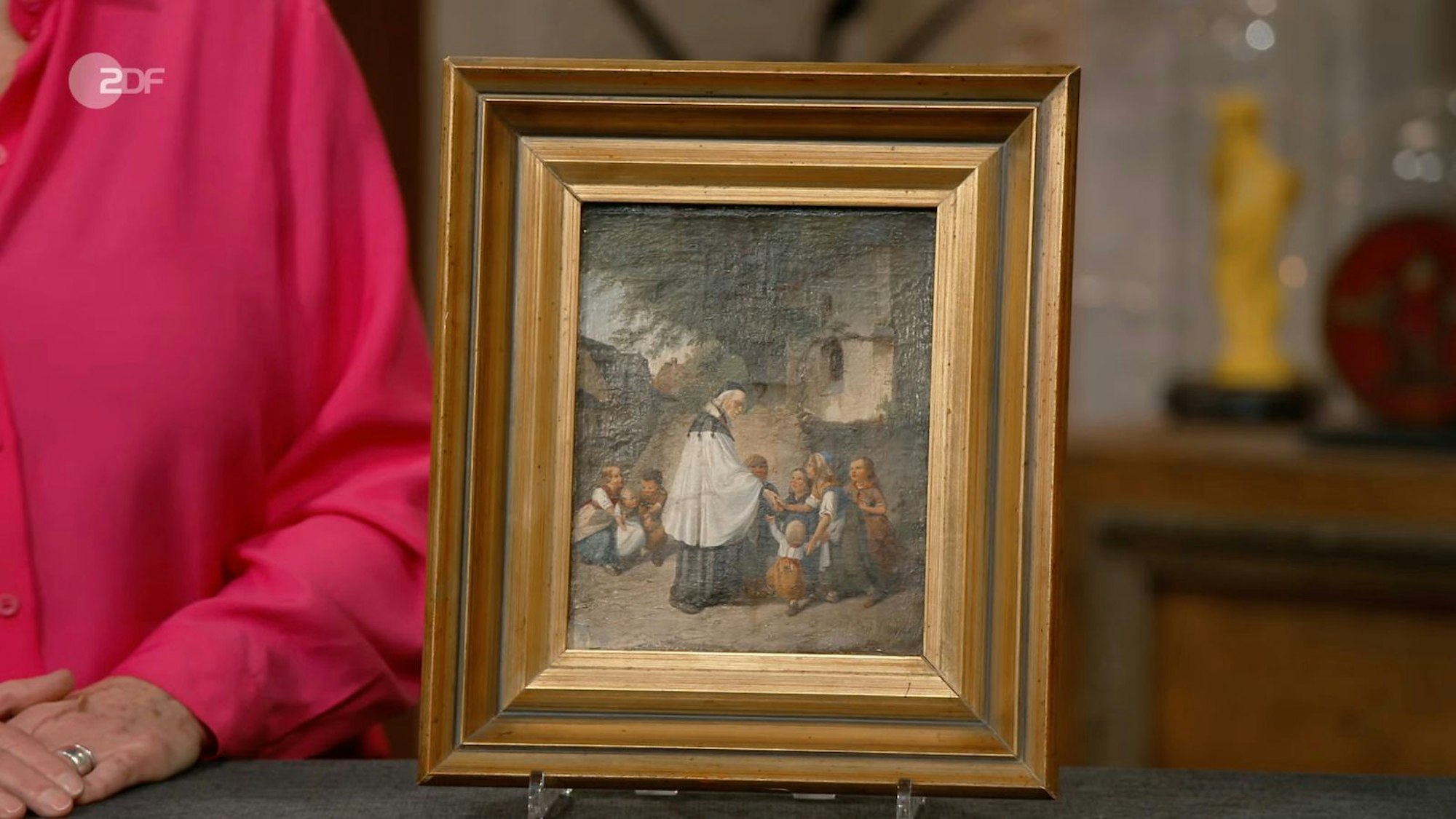 Ein Kabinettstück von 1836 identifizierte Expertin Friederike Werner als Werk von Henry Ritter. (Bild: ZDF)