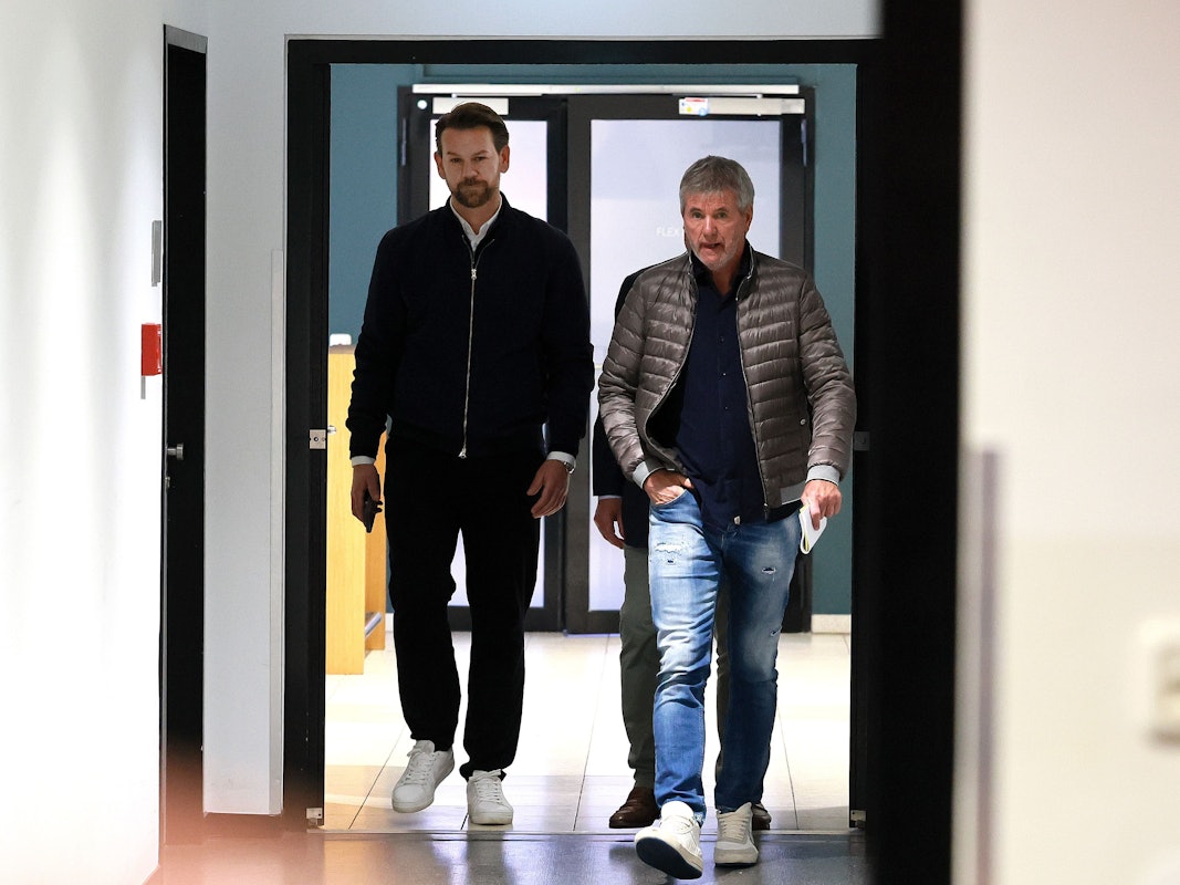 Friedhelm Funkel wurde am 5. Mai 2025 von Thomas Kessler als Trainer des 1. FC Köln präsentiert.