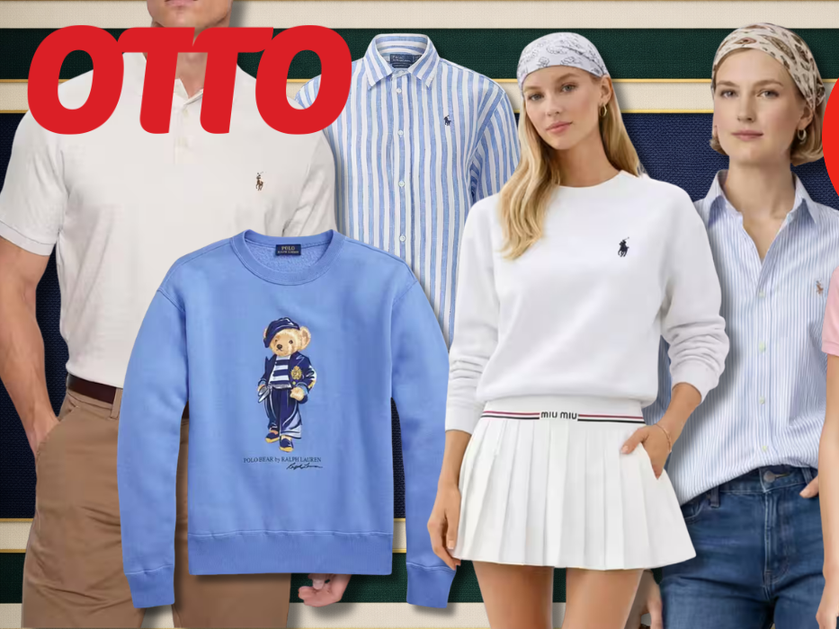 Eine Darstellung von verschiedenen Models die Ralph Lauren tragen.