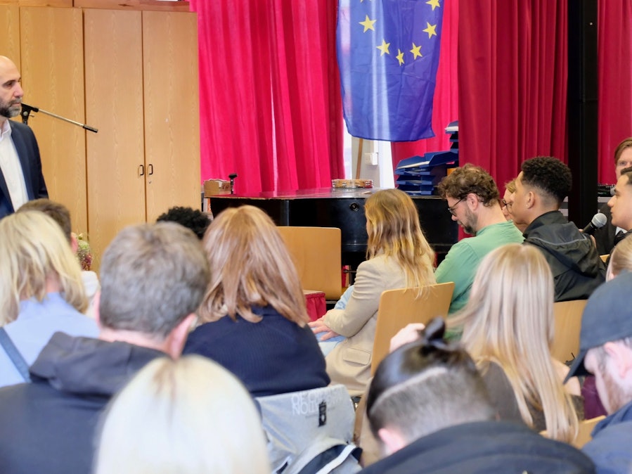 Verschiedene Workshops und Vorträge standen auf dem Programm des Berufskollegs Lindenstraße am Europatag.