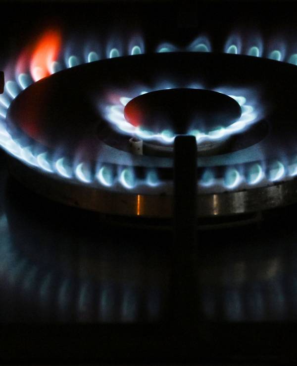 Gasflamme brennt