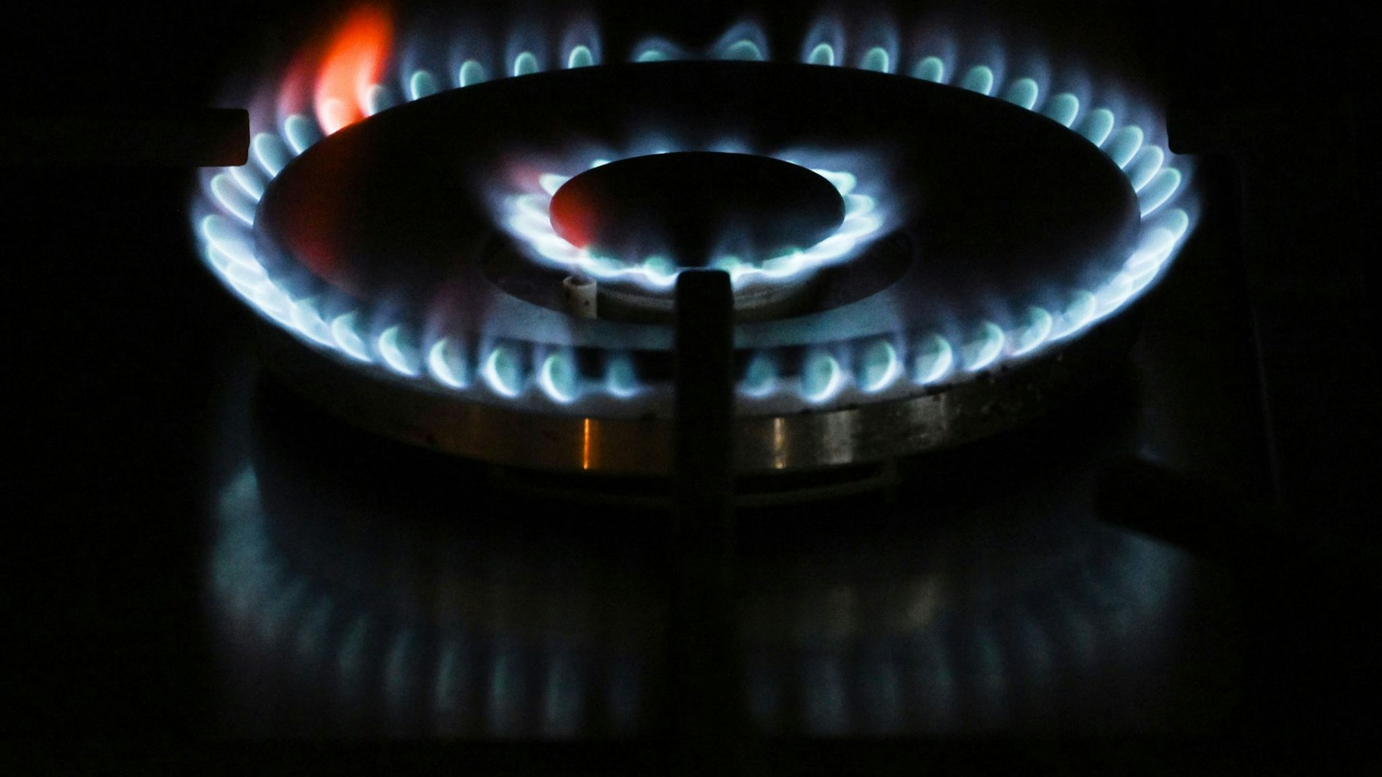 Gasflamme brennt