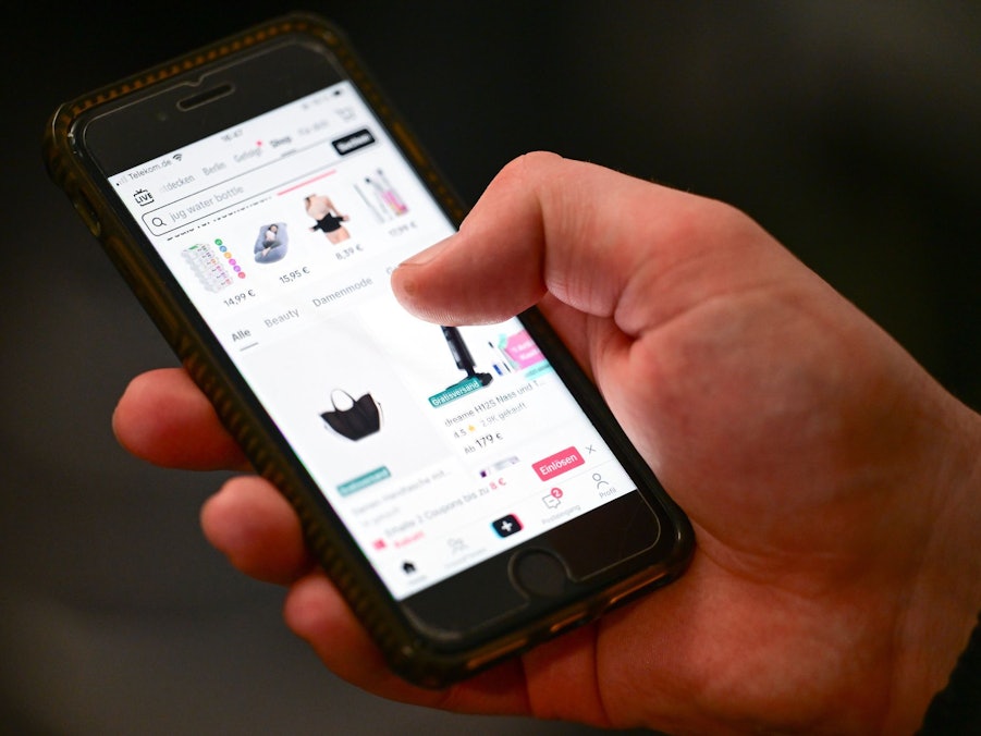 «TikTok-Shop» auf einem Smartphone
