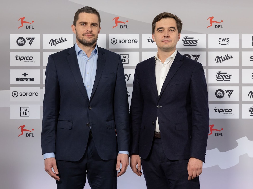 DFL-Chefs Marc Lenz und Steffen Merkel