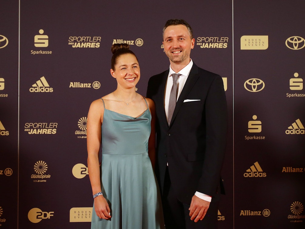 Gina Lückenkemper und Stefan Vogel bei der „Sportler des Jahres“-Gala 2022