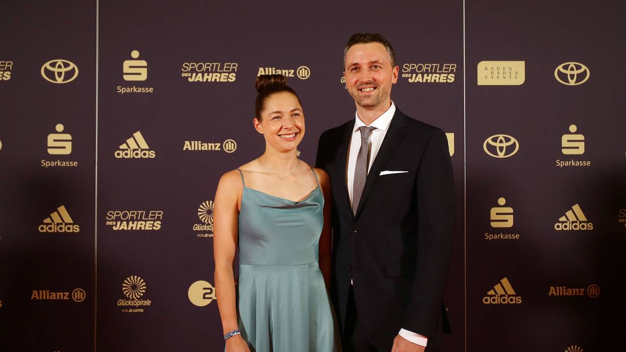Gina Lückenkemper und Stefan Vogel bei der „Sportler des Jahres“-Gala 2022