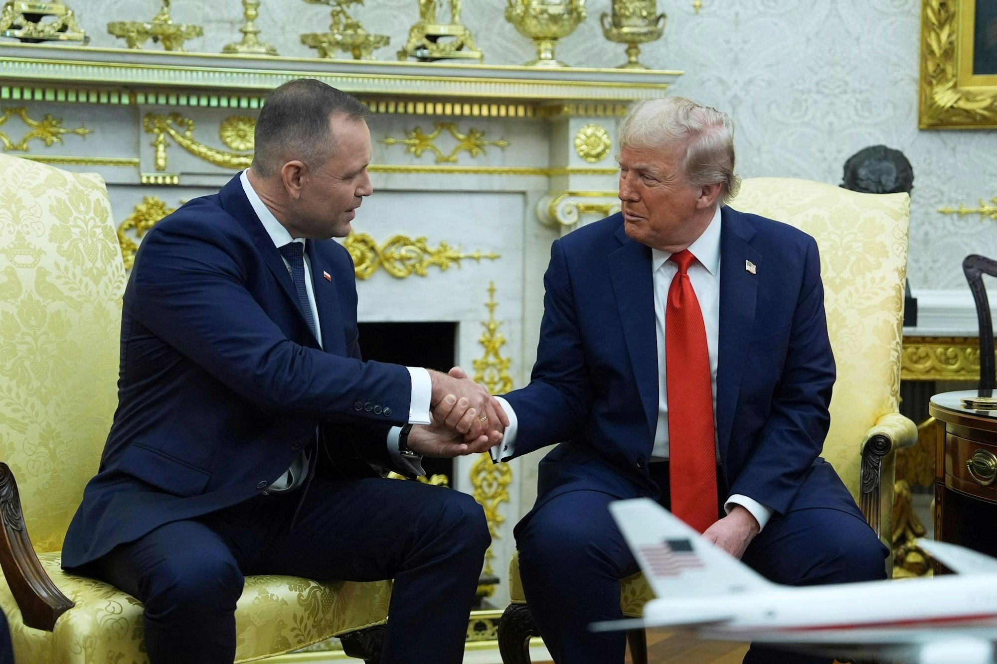 Polens Staatschef Nawrocki in Washington