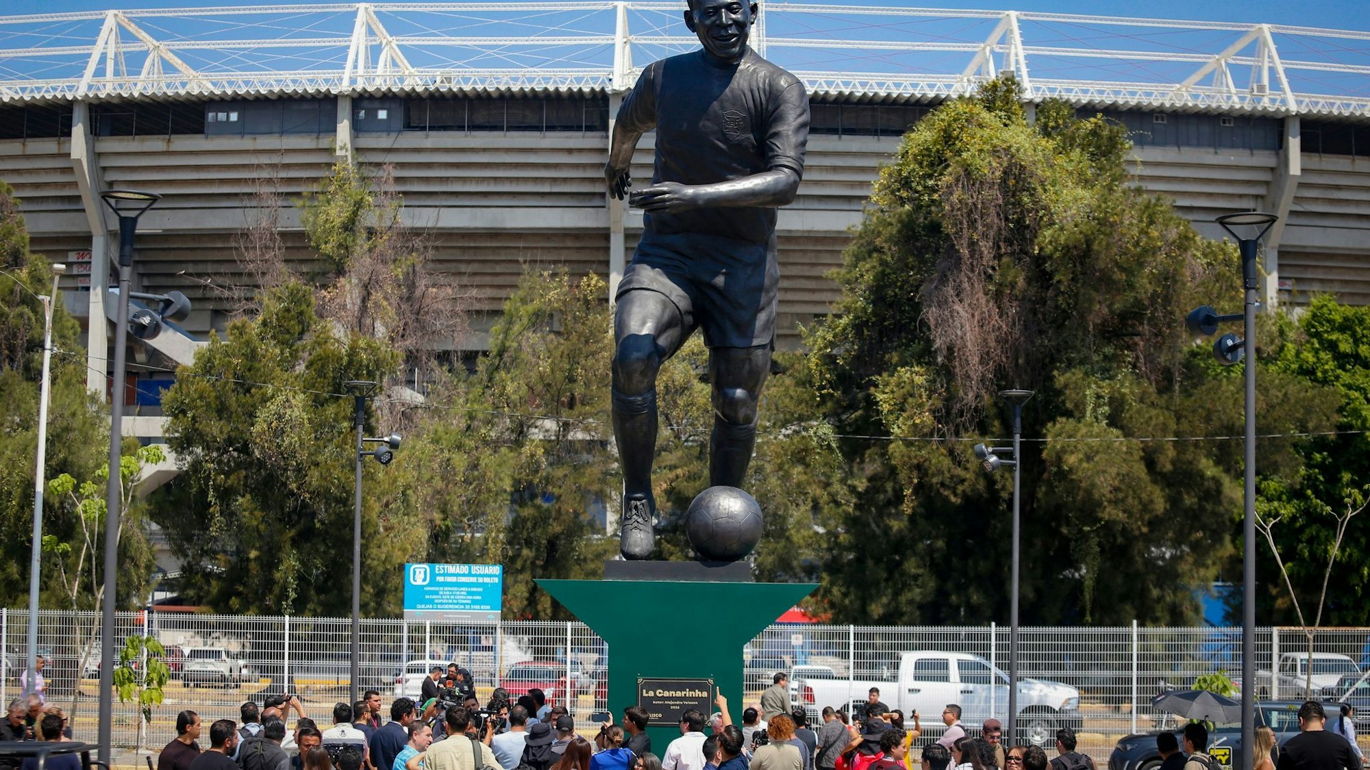 Fußball-WM 2026 - Einweihung einer Riesenstatue von Pele