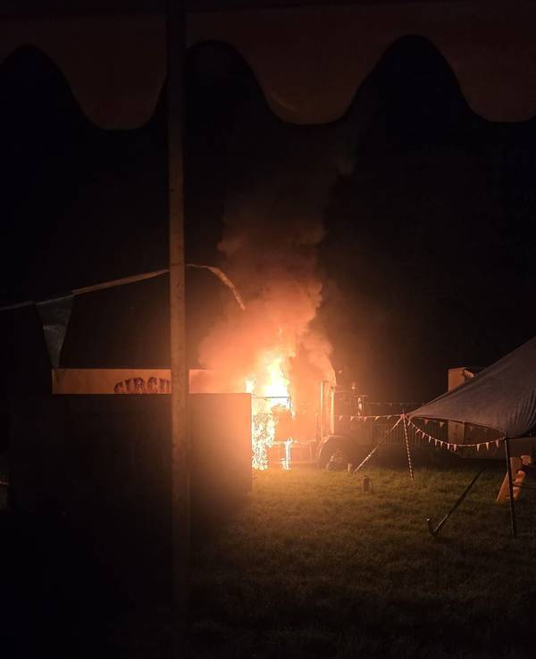 Brand beim Circus Charles Monroe in Köln.