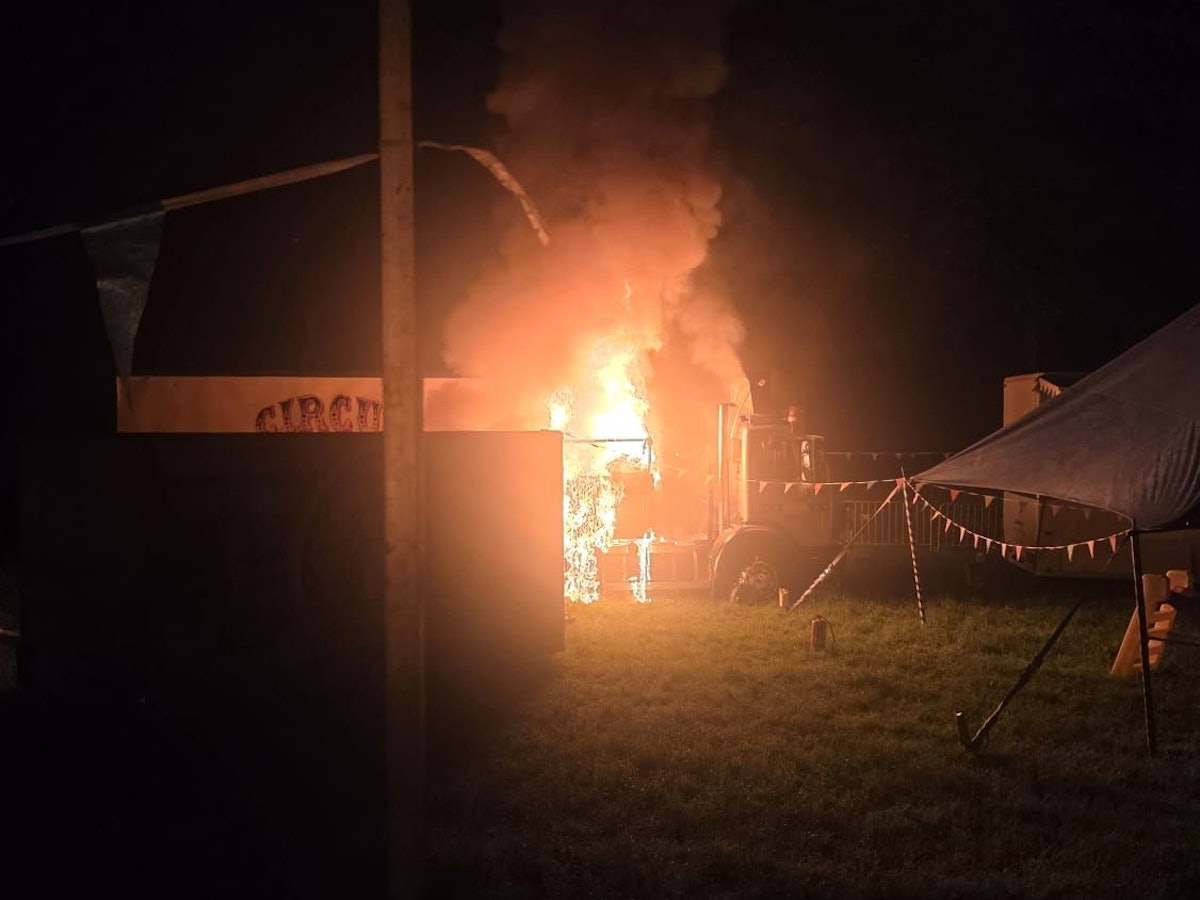 Brand beim Circus Charles Monroe in Köln.