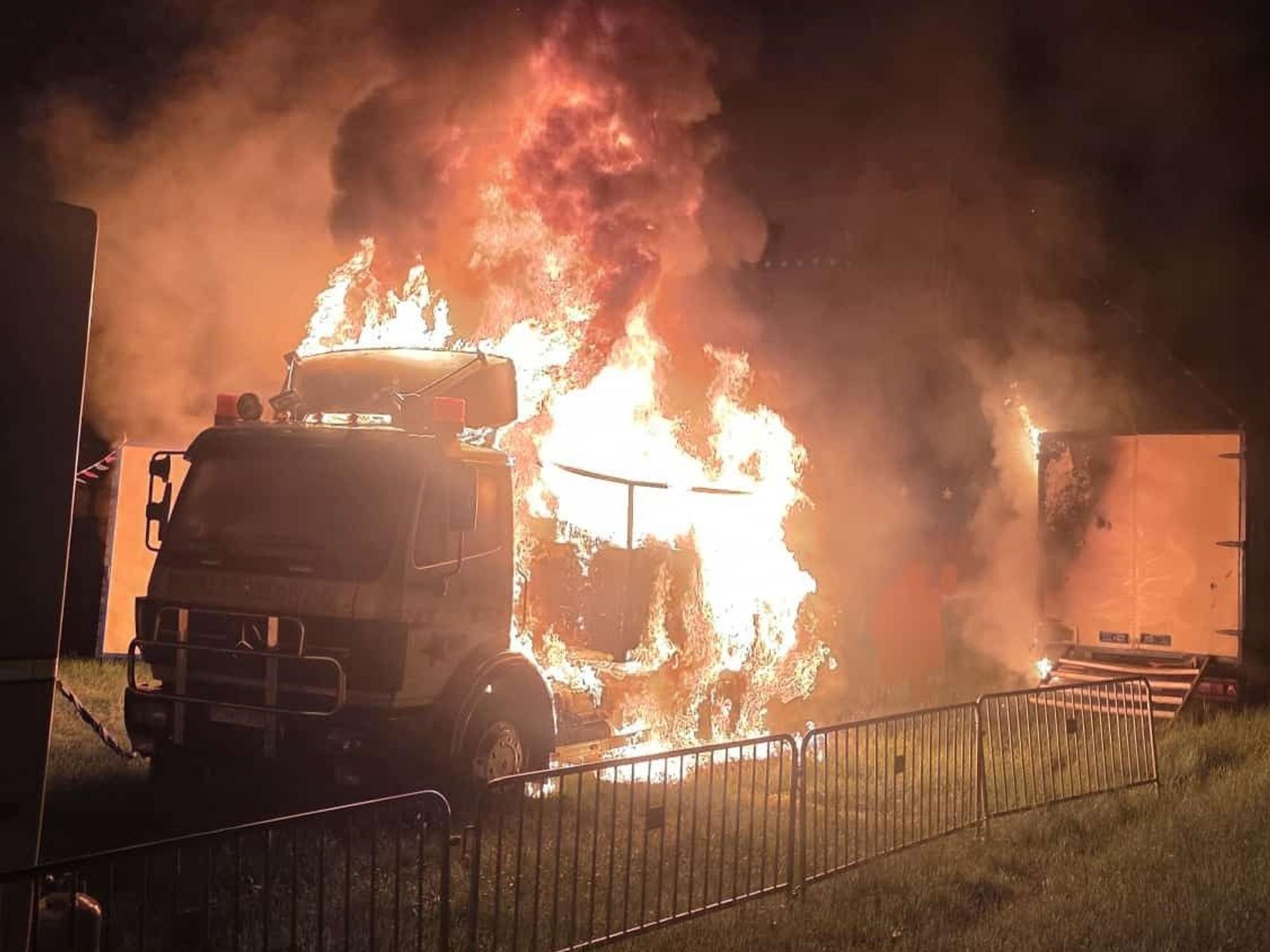 Brand beim Circus Charles Monroe in Köln.