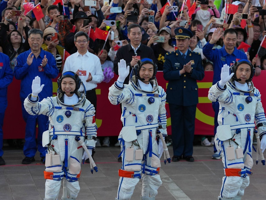 China schickt neue Besatzung zur Raumstation «Tiangong»