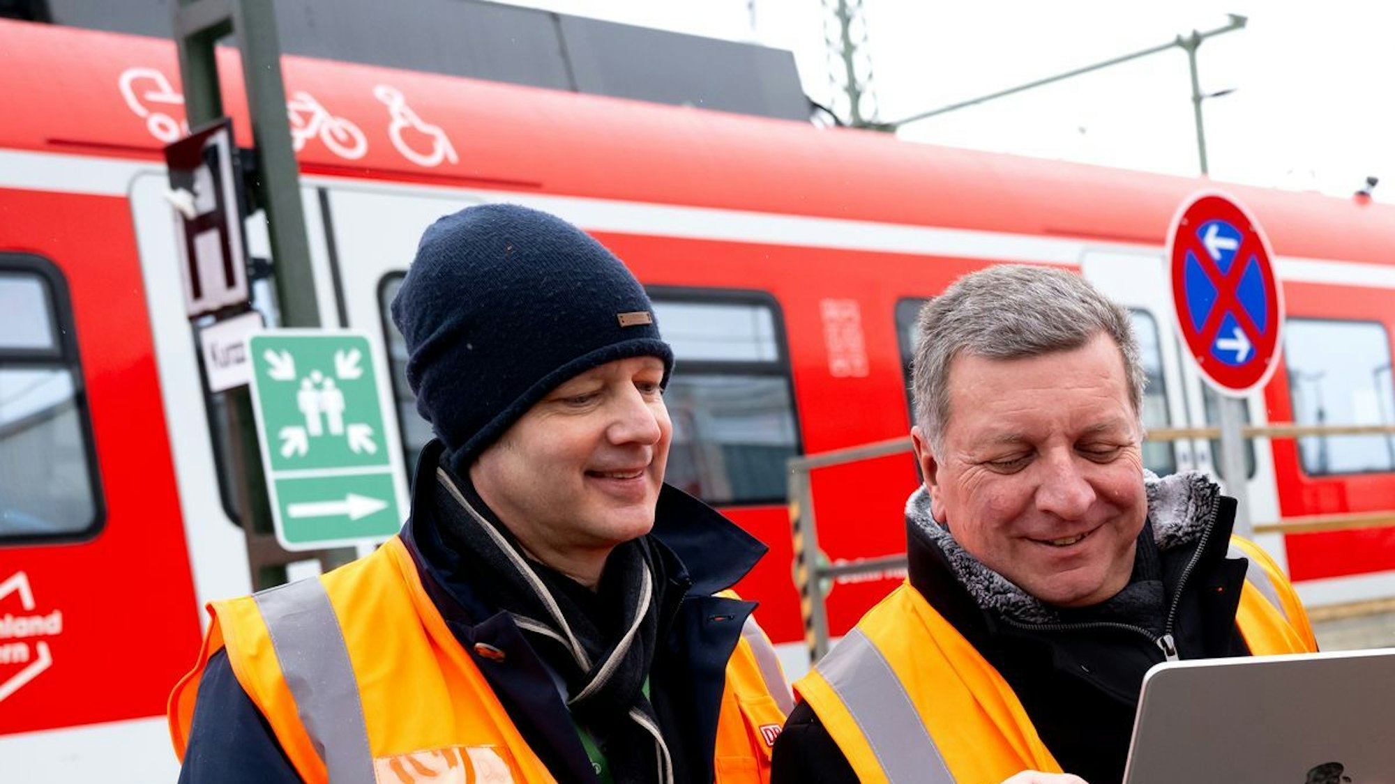 Präsentation einer ferngesteuerten S-Bahn