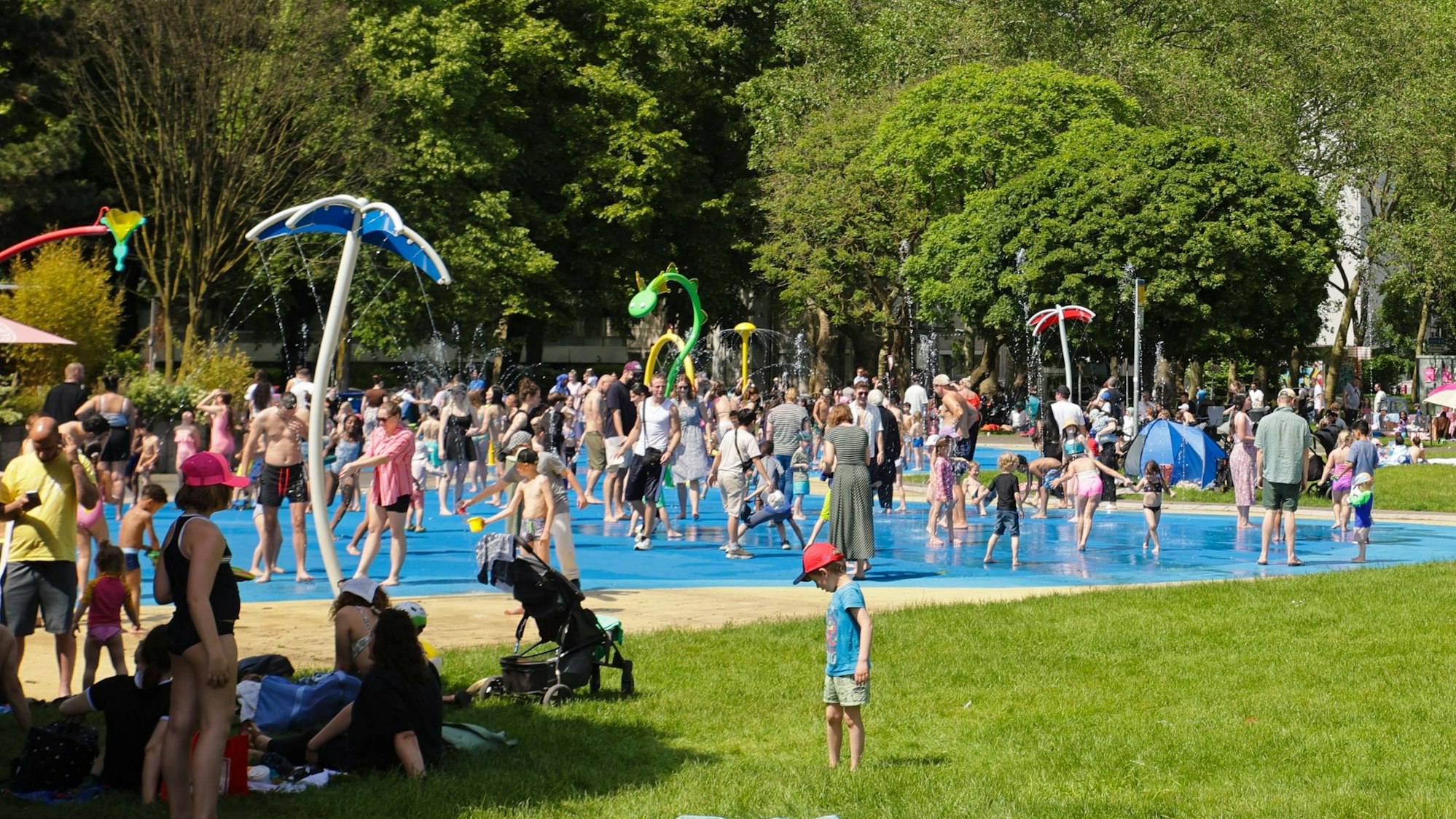 Der „Splash-Park“ an der Venloer Straße erfreute sich großer Beliebtheit.