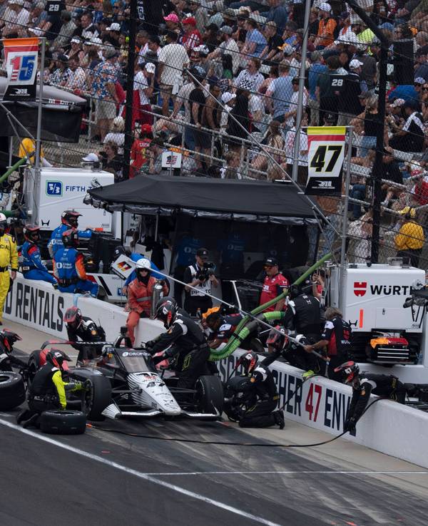 Mick Schumacher beim Rennen Indy 500.