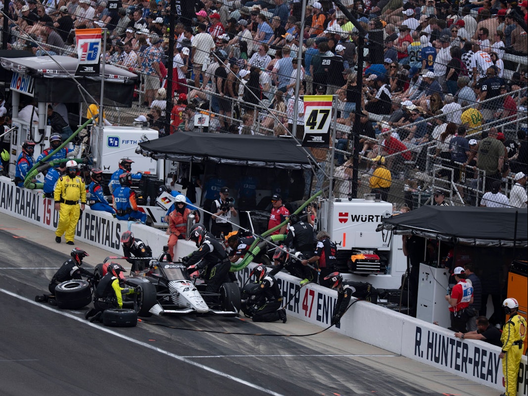 Mick Schumacher beim Rennen Indy 500.