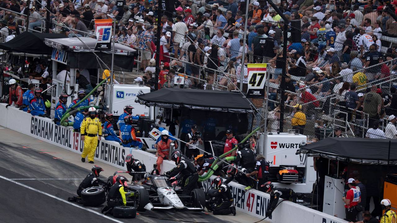 Mick Schumacher beim Rennen Indy 500.