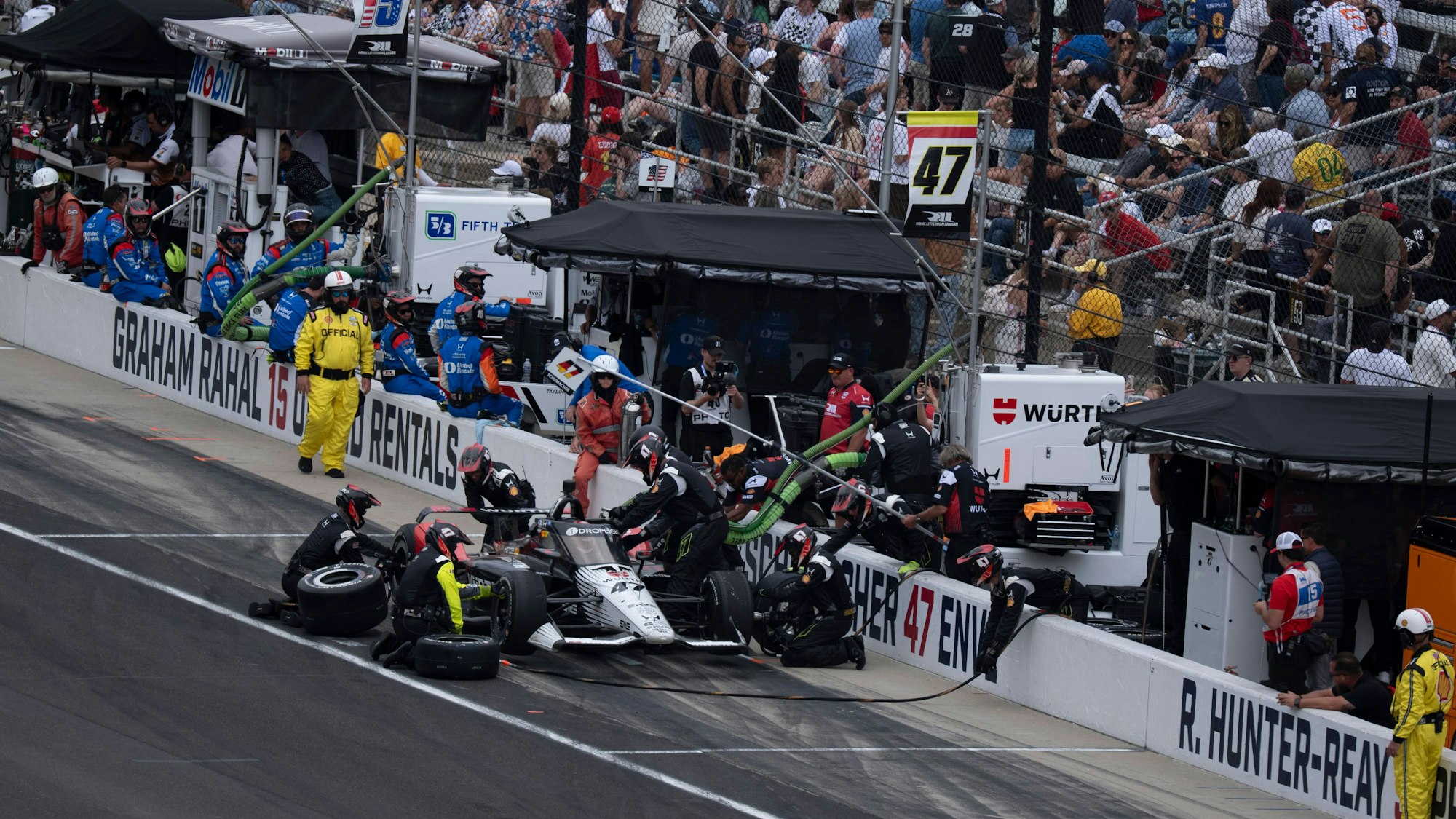Mick Schumacher beim Rennen Indy 500.