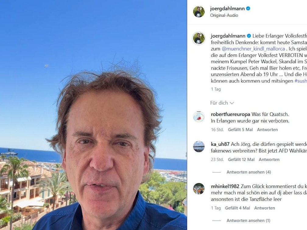 Jörg Dahlmann postet auf Instagram eine Provokation gegen Ex-Arbeitgeber Sky.