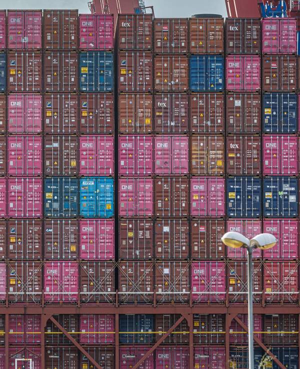 Containerwirtschaft im Hamburger Hafen