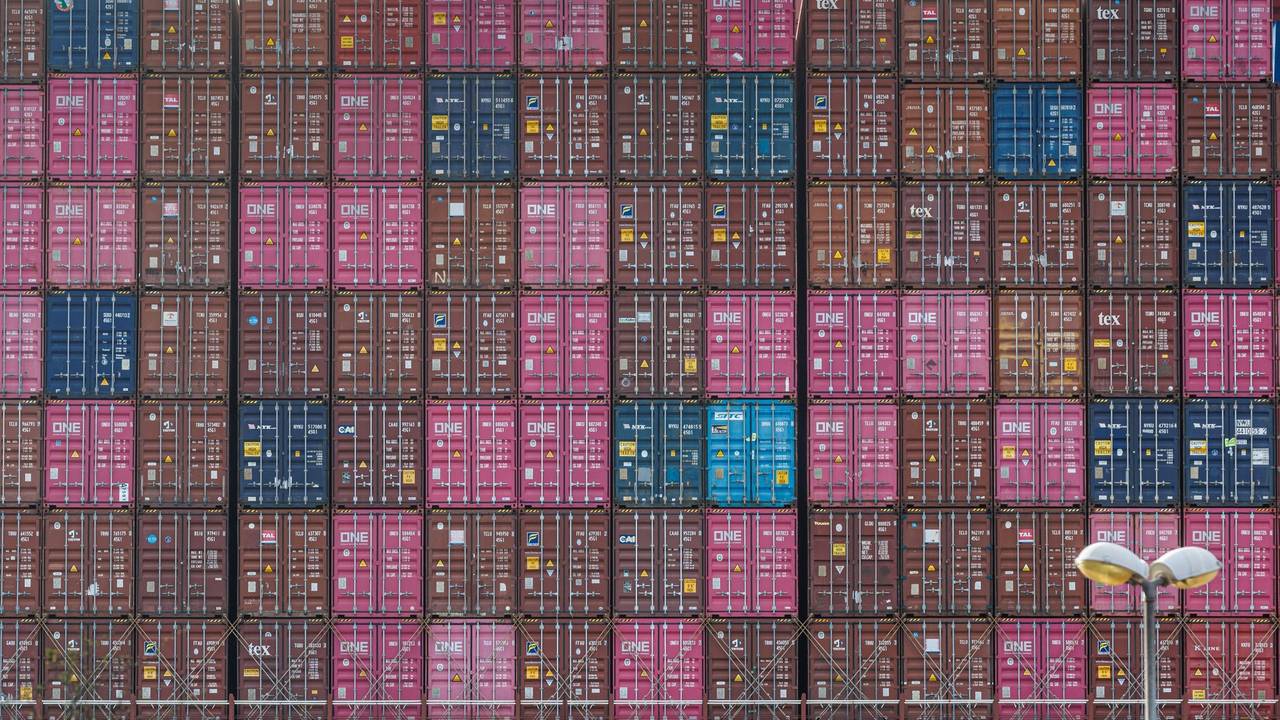 Containerwirtschaft im Hamburger Hafen